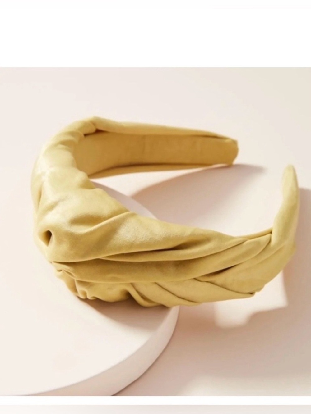 NWT Anthropologie Gold   Yellow Crescent  Knotted  Headband